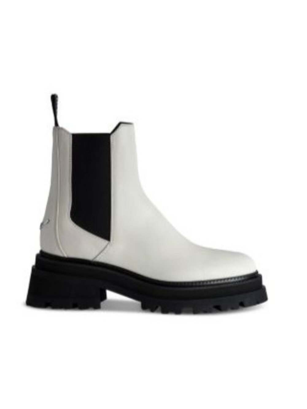 NEW Zadig & Voltaire Ride Chelsea Boots Chunky Monochrome Streetwear Womens 9